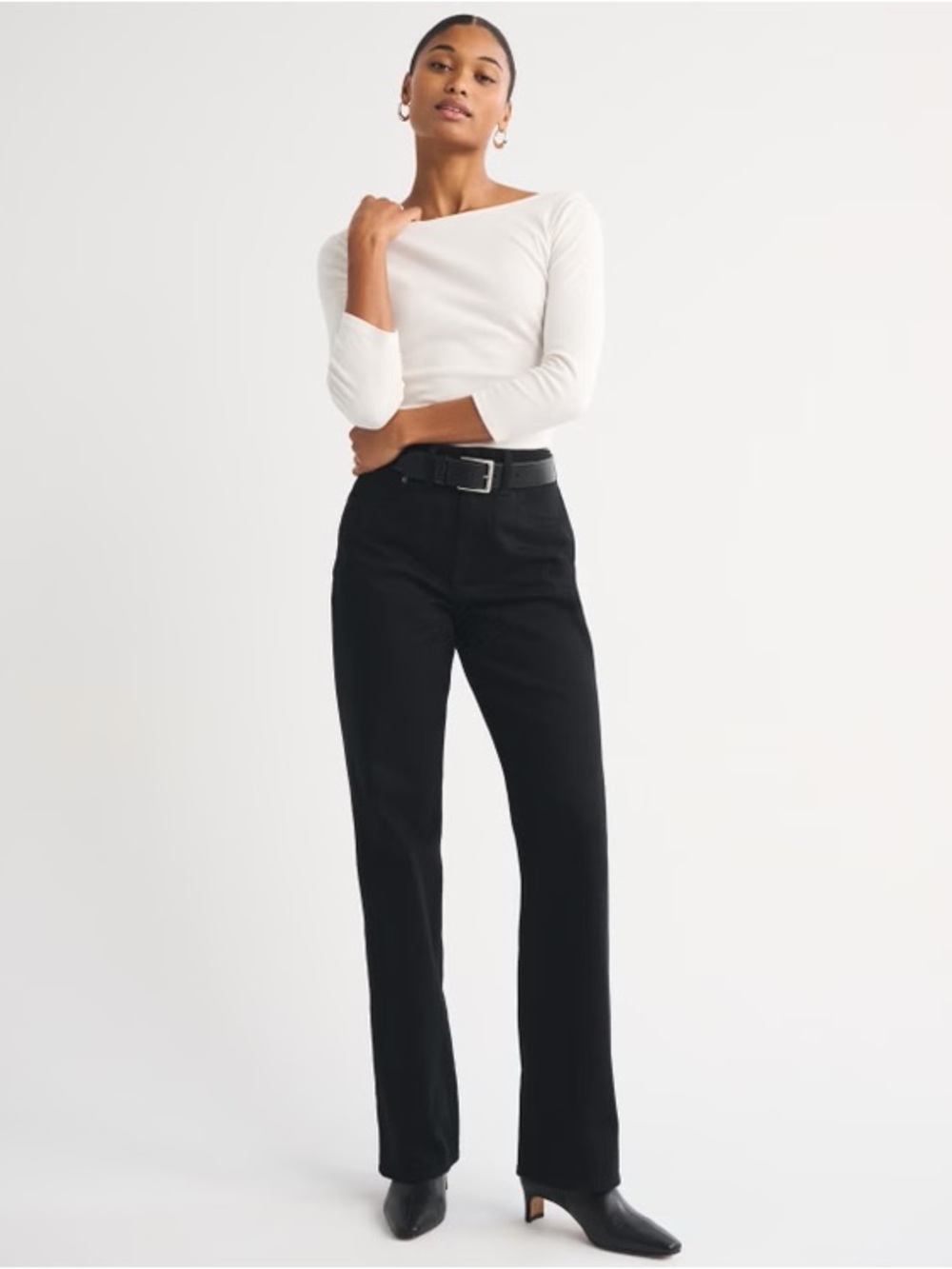 Abercrombie & Fitch Curve Love High Rise 90s Relaxed Jean